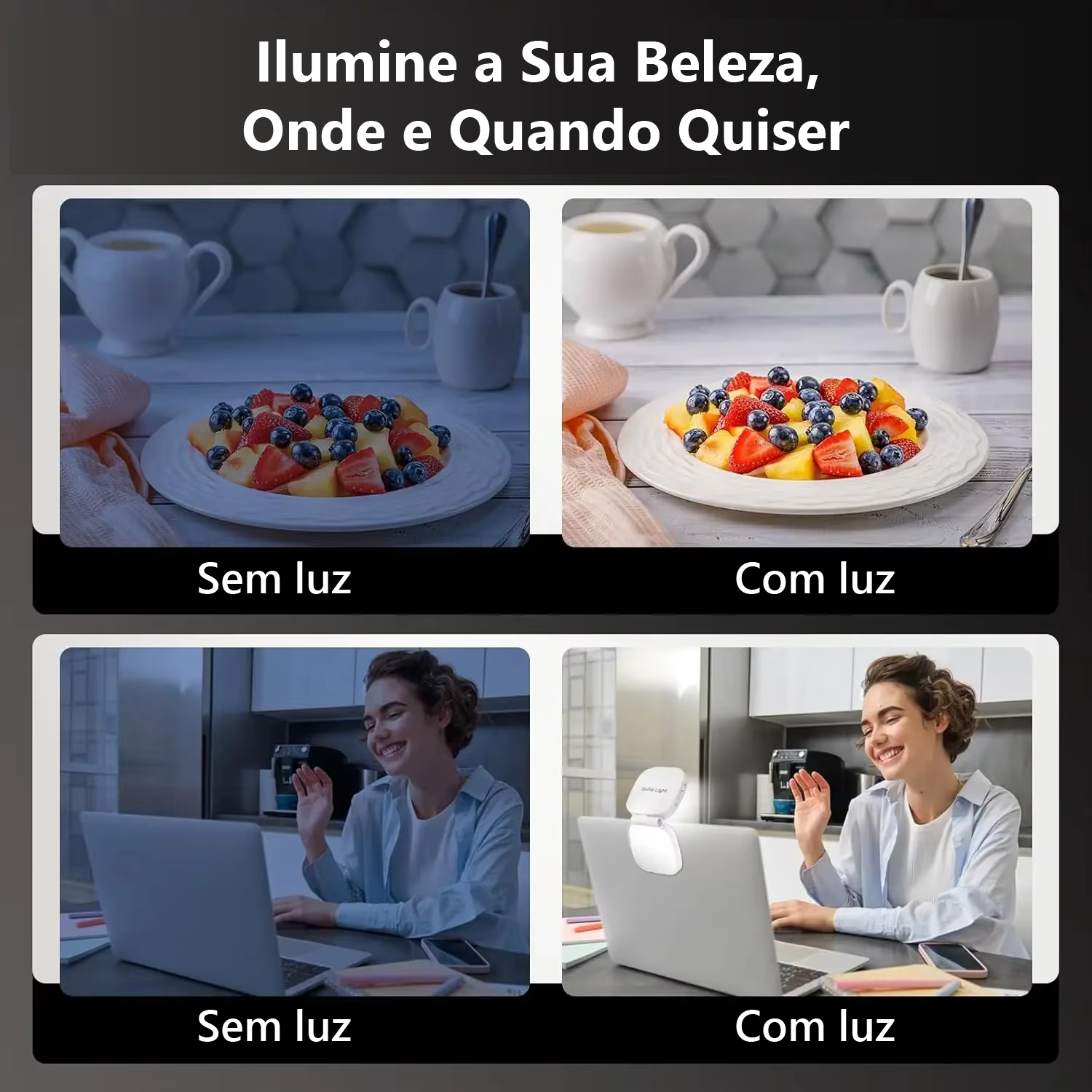 Luz Selfie Magnética 360º